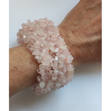 Bracciale quarzo rosa