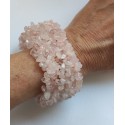 Bracciale quarzo rosa